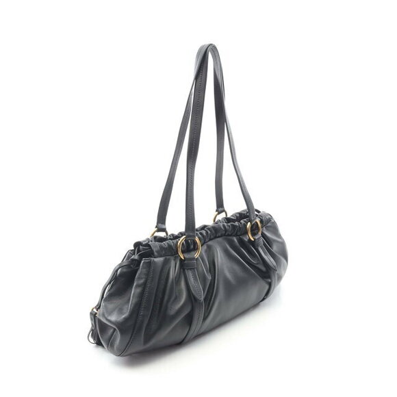 Miu Miu Shoulder Bag Leather Black - Picture 2 of 4